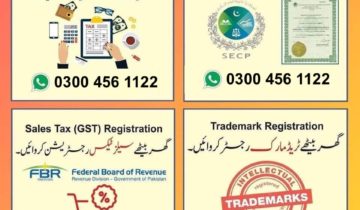 Registration of Company from SECP, NTN Registration, Tax consultancy, Trade Mark Registration, Membership ICCI - Islamabad Chamber of Commerce & Industry