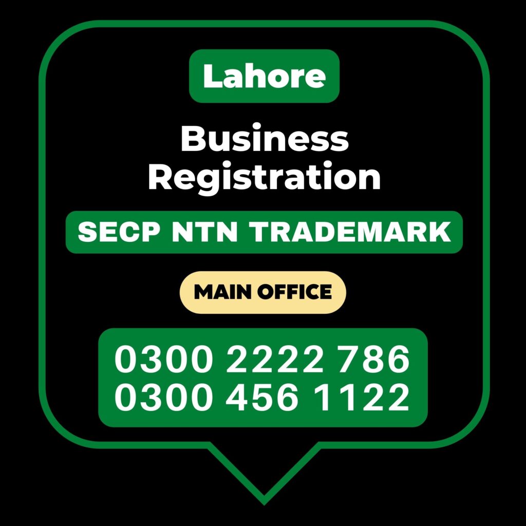 Register Business, Tax Advisor, Pak Advisor, Register Company, Chinese and Foreigners, SECP Form 29, Filling, Register NTN, PSEB, Register GST/STRN Sales Tax, PSW Pakistan Single Window Registration, Register Chamber, FBR, SECP, Register TradeMark, Register Import Export Licence, Register ISO 9001 certificate in Lahore City in Pakistan.