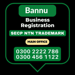 Business Registration, Tax Advisor, Pak Advisor, Company Registration, Chinese and Foreigners, Form, Filling, NTN Registration, PSEB, GST/STRN Sales Tax Registration, PSW Pakistan Single Window Registration, Chamber, FBR, SECP, TradeMark Registration, Import Export Registration Licence in Bannu City in Punjab Pakistan.