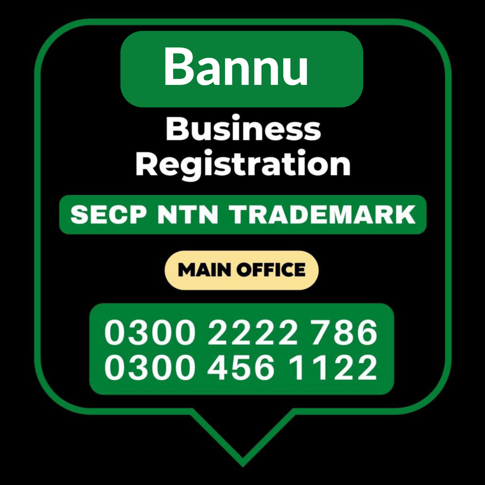 Bannu Business Registration Office Business Registration, Tax Advisor, Pak Advisor, Company Registration, Chinese and Foreigners, Form, Filling, NTN Registration, PSEB, GST/STRN Sales Tax Registration, PSW Pakistan Single Window Registration, Chamber, FBR, SECP, TradeMark Registration, Import Export Registration Licence in Bannu City in Punjab Pakistan.