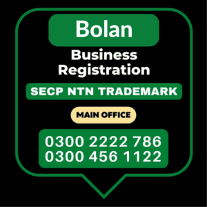 Business Registration, Tax Advisor, Pak Advisor, Company Registration, Chinese and Foreigners, Form, Filling, NTN Registration, PSEB, GST/STRN Sales Tax Registration, PSW Pakistan Single Window Registration, Chamber, FBR, SECP, TradeMark Registration, Import Export Registration Licence in Bolan Pakistan.