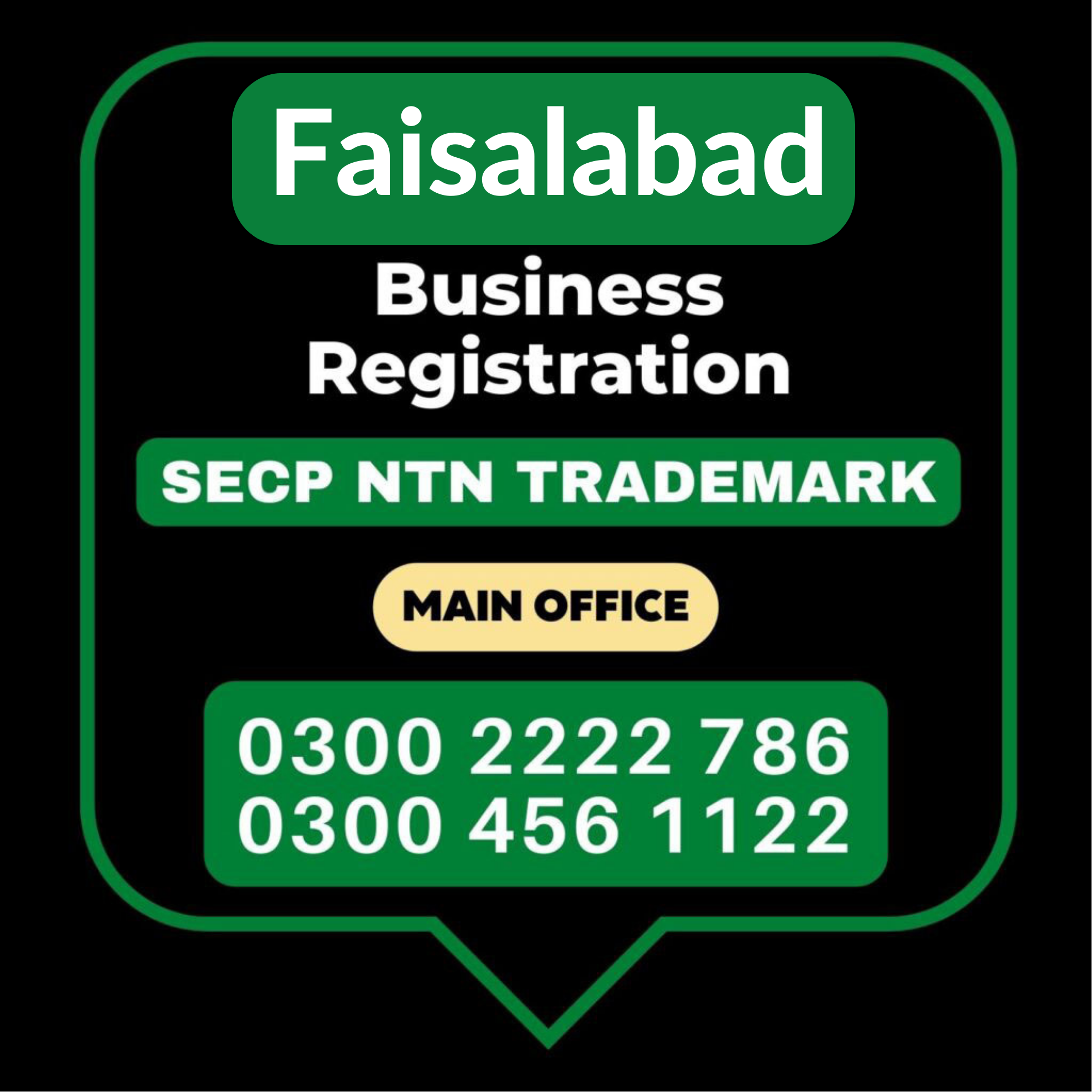Faisalabad Business Registration Faisalabad Business Registration, Tax Advisor, Pak Advisor, Company Registration, Chinese and Foreigners, Form, Filling, NTN Registration, PSEB, GST/STRN Sales Tax Registration, PSW Pakistan Single Window Registration, Chamber, FBR, SECP, TradeMark Registration, Import Export Registration Licence in Faisalabad City Pakistan.