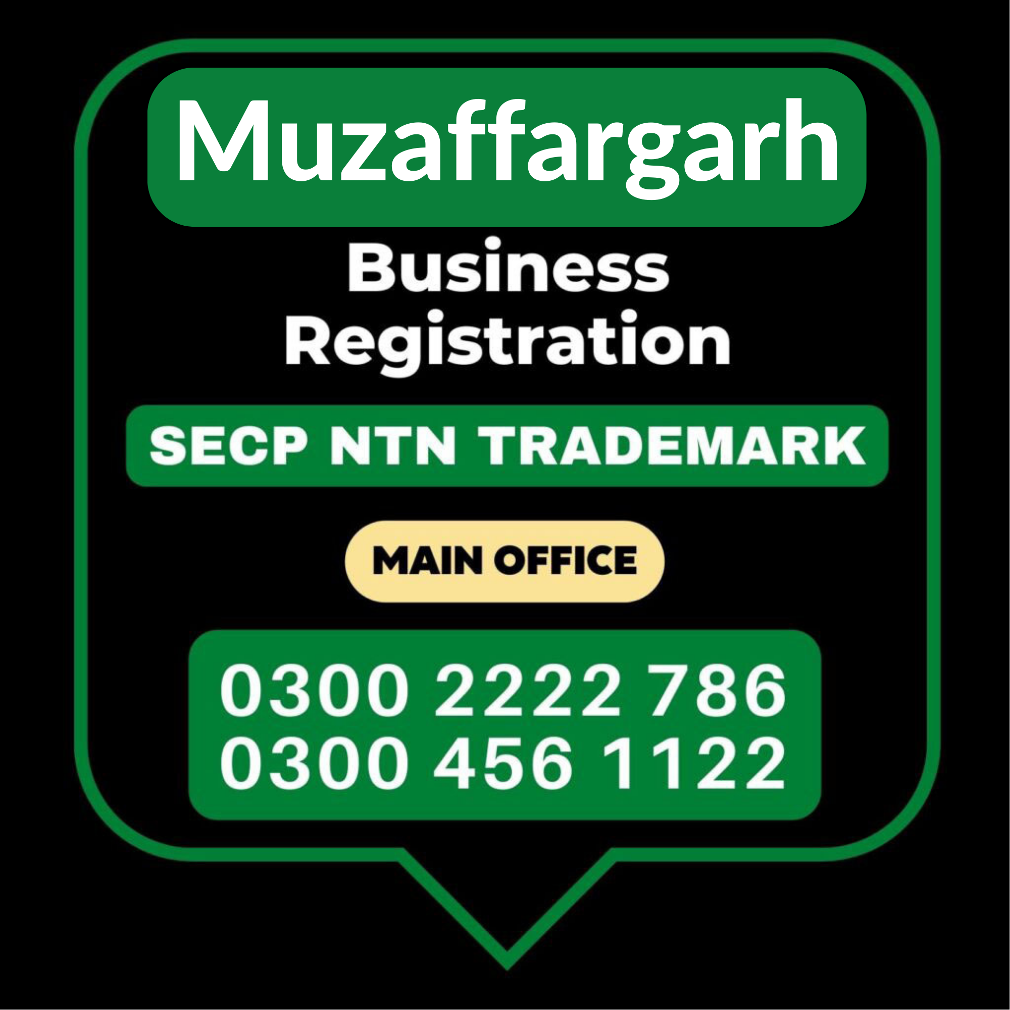 Muzaffargarh Business Trademark SECP National Tax Number (NTN) Private Limited Company Import Export Licence register in Muzaffargarh Pakistan