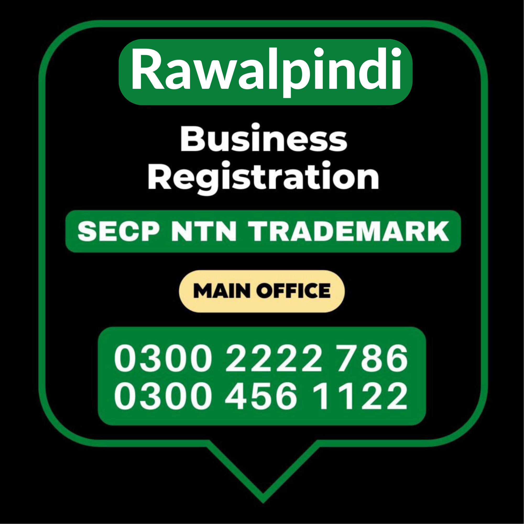 Rawalpindi Business Registration Rawalpindi Business Registration, Tax Advisor, Pak Advisor, Register Company, Chinese and Foreigners, SECP Form 29, Filling, Register NTN, PSEB, Register GST/STRN Sales Tax, PSW Pakistan Single Window Registration, Register Chamber, FBR, SECP, Register Trademark, Register Import Export License, Register ISO 9001 certificate in Rawalpindi Pakistan.