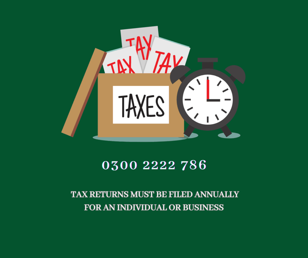 tax returns must be filed annually for an individual or business