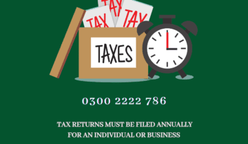 tax returns must be filed annually for an individual or business