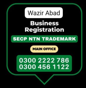 Business Registration, Tax Advisor, Pak Advisor, Company Registration, Chinese and Foreigners, Form, Filling, NTN Registration, PSEB, GST/STRN Sales Tax Registration, PSW Pakistan Single Window Registration, Chamber, FBR, SECP, TradeMark Registration, Import Export Registration Licence in wazir abad Pakistan.