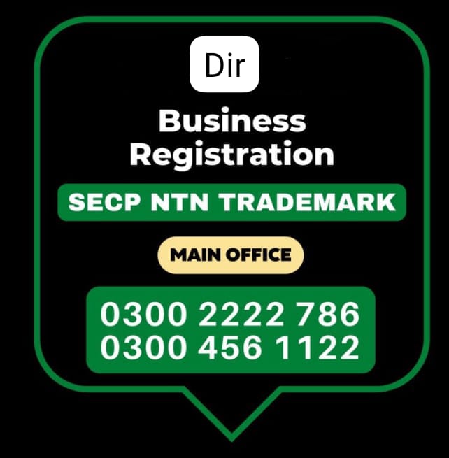 Business Registration, Tax Advisor, Pak Advisor, Company Registration, Chinese and Foreigners, Form, Filling, NTN Registration, PSEB, GST/STRN Sales Tax Registration, PSW Pakistan Single Window Registration, Chamber, FBR, SECP, TradeMark Registration, Import Export Registration Licence in Dir Pakistan.