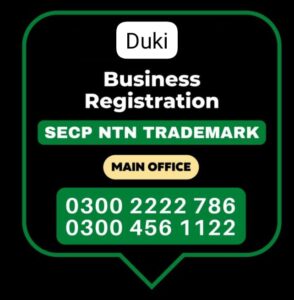 Business Registration, Tax Advisor, Pak Advisor, Company Registration, Chinese and Foreigners, Form, Filling, NTN Registration, PSEB, GST/STRN Sales Tax Registration, PSW Pakistan Single Window Registration, Chamber, FBR, SECP, TradeMark Registration, Import Export Registration Licence in Duki Pakistan.