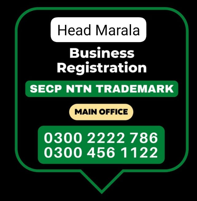 Head Marala Tax Advisor, Pak Advisor, Company Registration, Chinese and Foreigners, Form, Filling, NTN Registration, PSEB, GST/STRN Sales Tax Registration