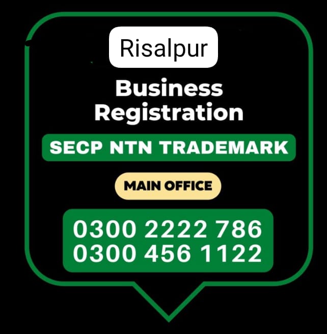 Business Registration, Tax Advisor, Pak Advisor, Company Registration, Chinese and Foreigners, Form, Filling, NTN Registration, PSEB, GST/STRN Sales Tax Registration, PSW Pakistan Single Window Registration, Chamber, FBR, SECP, TradeMark Registration, Import Export Registration Licence in Risalpur  Pakistan.