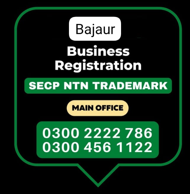 Bajaur Business Registration, Tax Advisor, Pak Advisor, Company Registration, Chinese and Foreigners, Form, Filling, NTN Registration, PSEB, GST/STRN Sales Tax Registration, PSW Pakistan Single Window Registration, Chamber, FBR, SECP, TradeMark Registration, Import Export Registration Licence in Bajaur Pakistan.