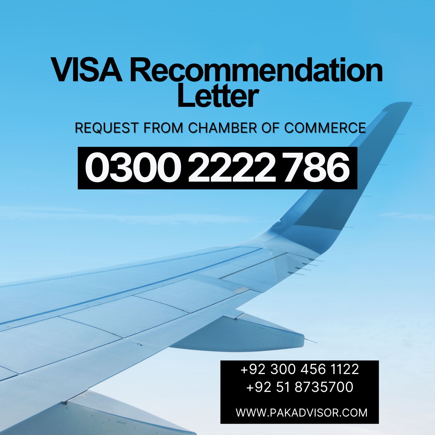 visa recommendation letter request from chamber of commerce