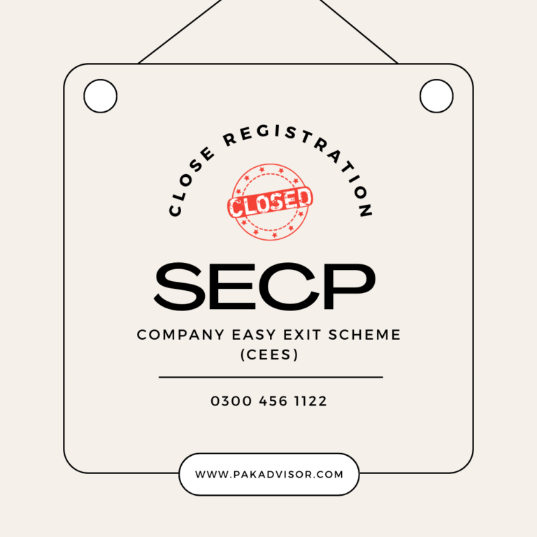 Company Easy Exit Scheme (CEES) - SECP Close Registration Process - Pak ...